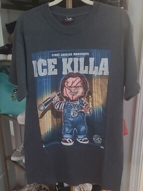HAWAII TUC SURFS DESIGNS Classic Chucky Doll Graphic T-shirt